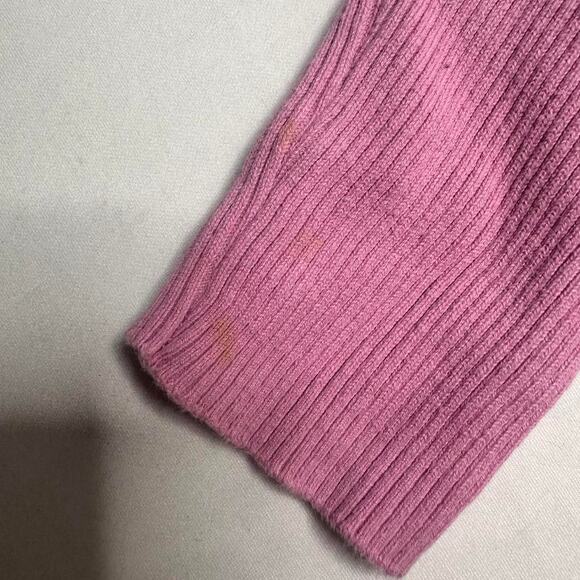 Brandy Melville Pink Lightweight Zip Up Hoodie 100% Cotton One Size Fits XS-M - Picture 6 of 6